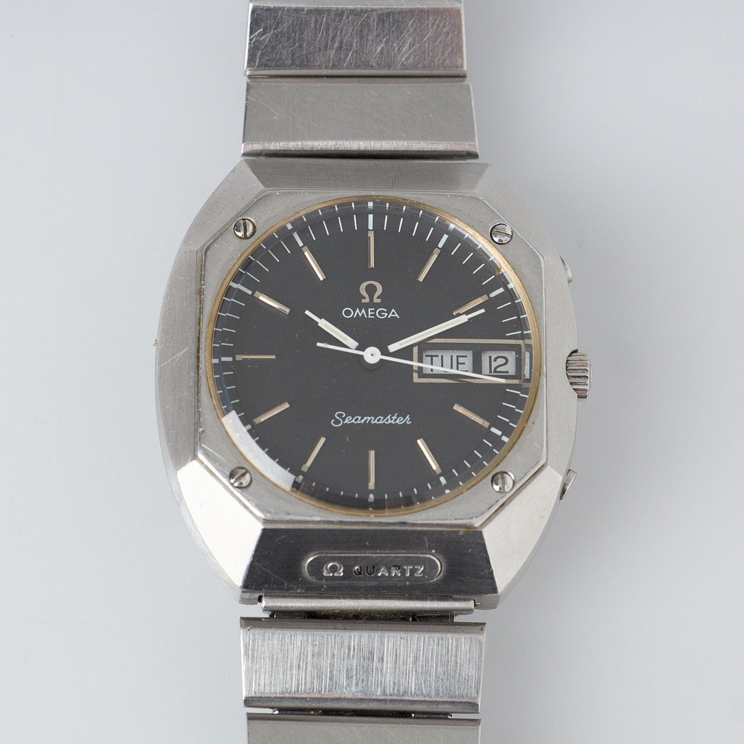 OMEGA, 38 x 41 mm, Seamaster, Marine, stål, quartz, safirglas, 1970-tal.