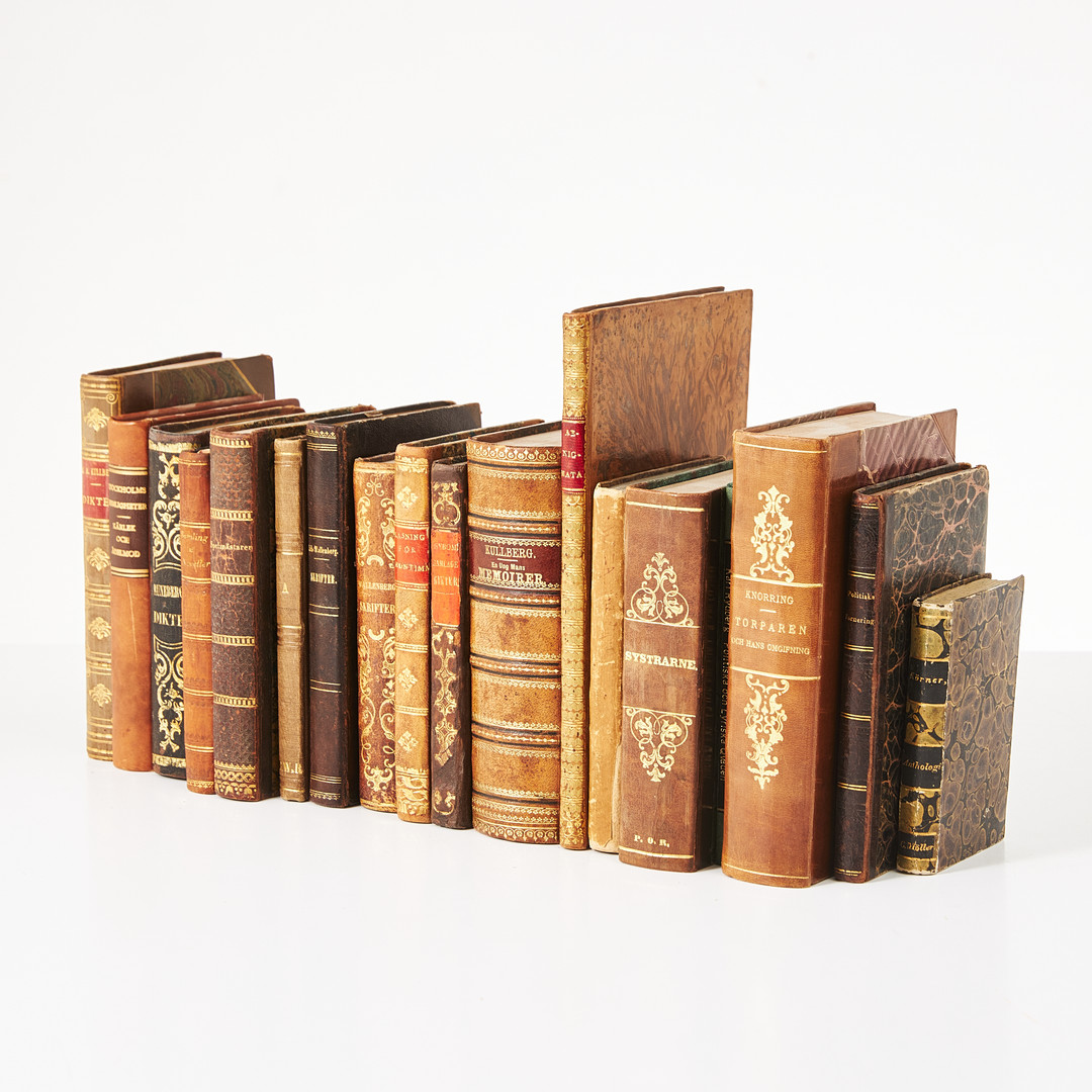 SAMLING VITTERHET, 1800-TAL, BL. A. STÅLBERG, HAMMARSKÖLD, 18 VOLYMER.