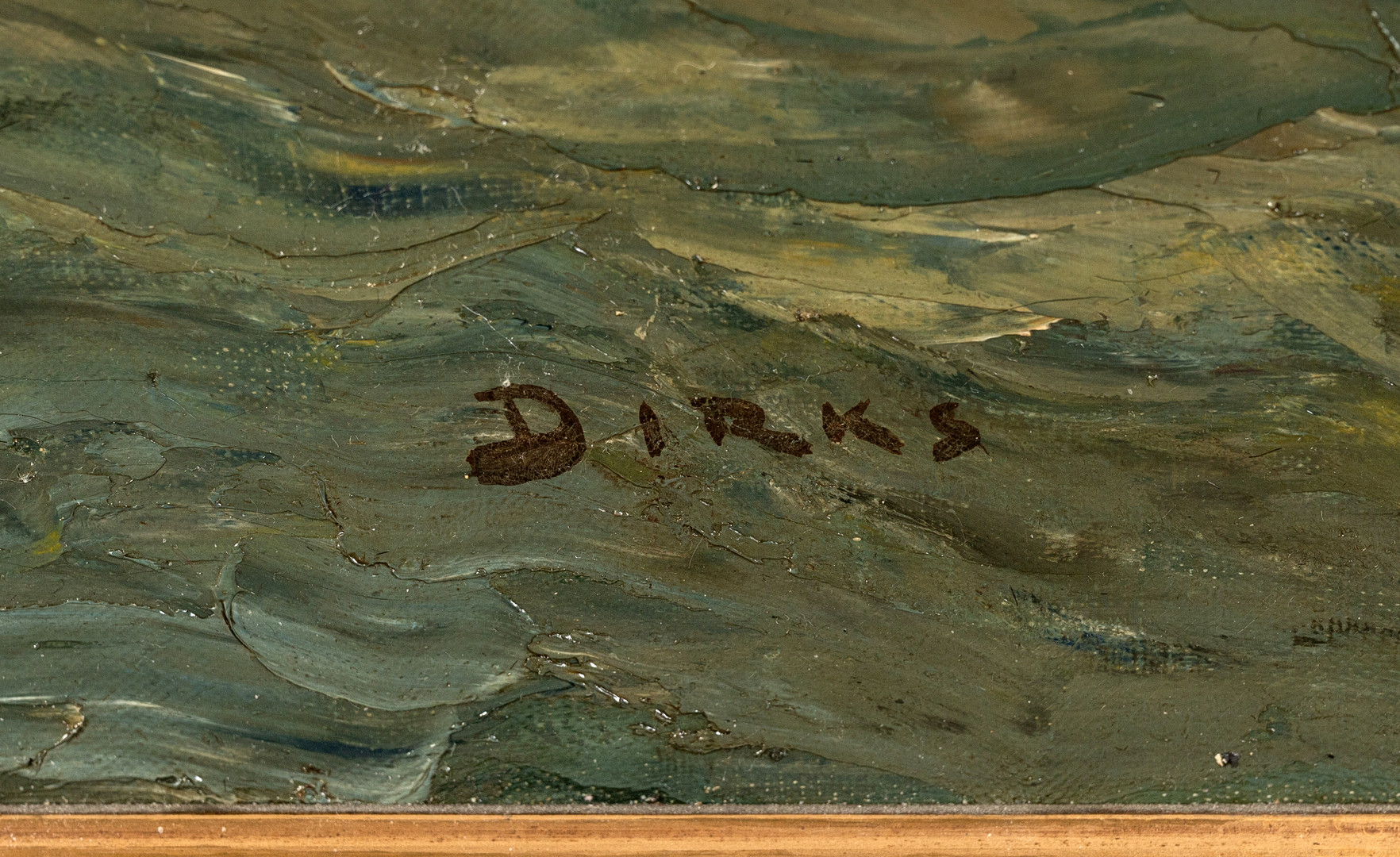 ANDREAS DIRKS (1865-1922). Fischer vor Sylt.