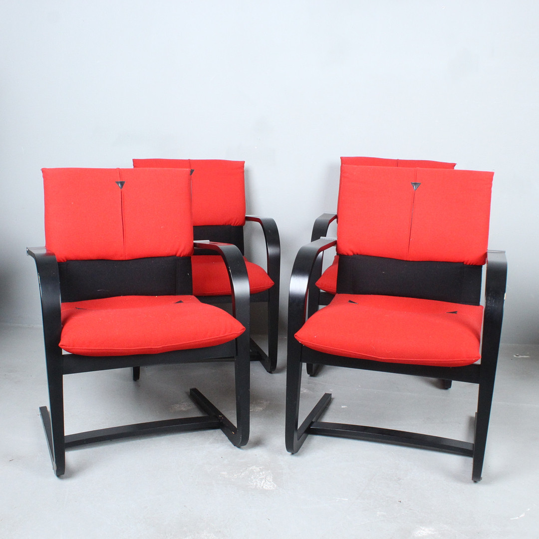 MARIO BELLINI. für Vitra, Vier Stühle, Modell '' Figura '' 1980er.