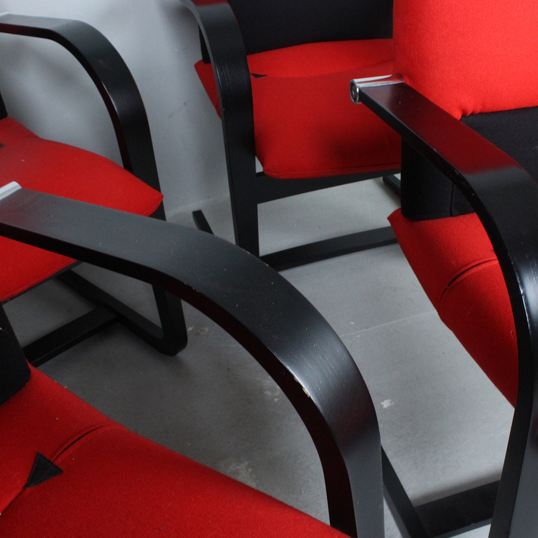 MARIO BELLINI. für Vitra, Vier Stühle, Modell '' Figura '' 1980er.
