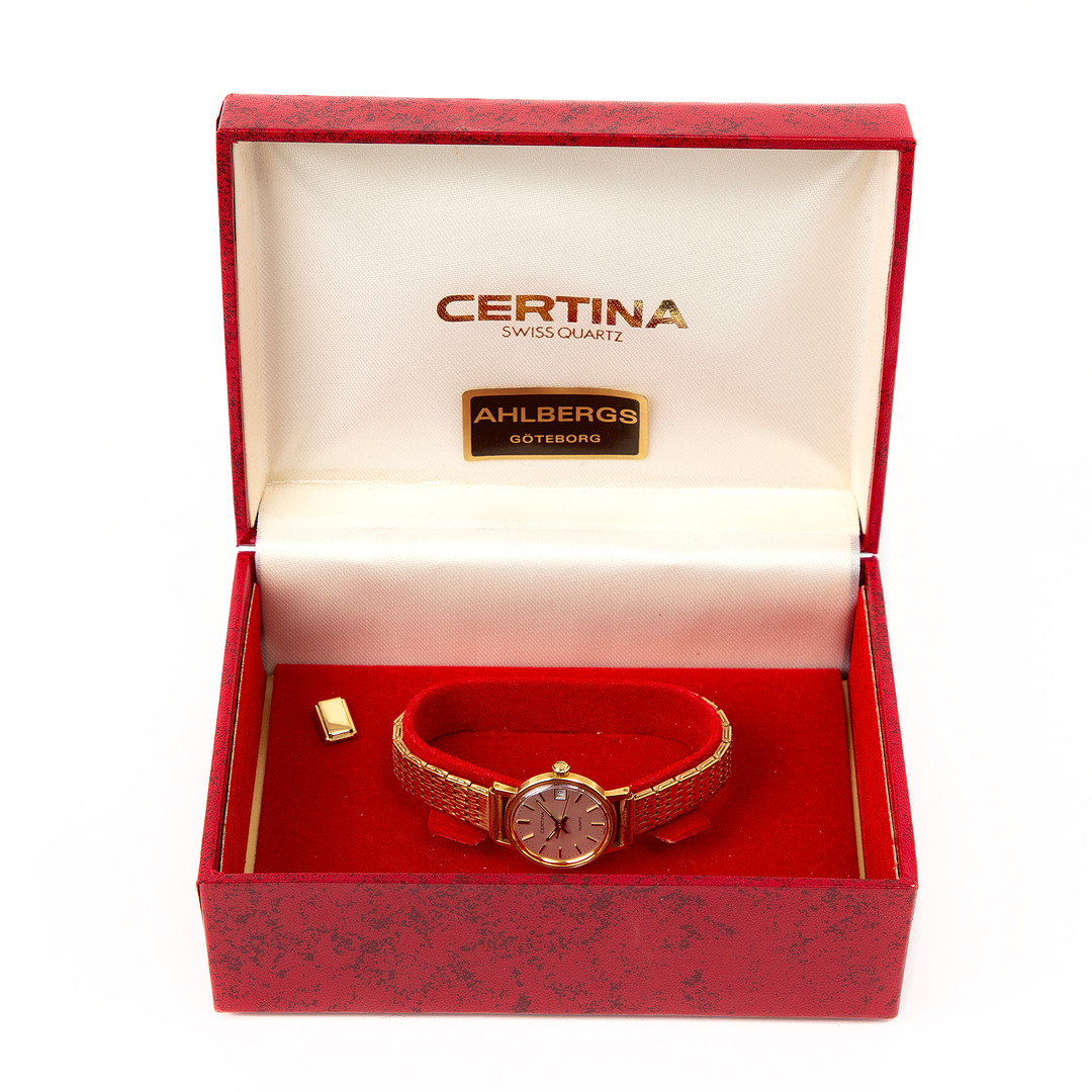 CERTINA, armbandsur, 14K guld, 1980-tal.