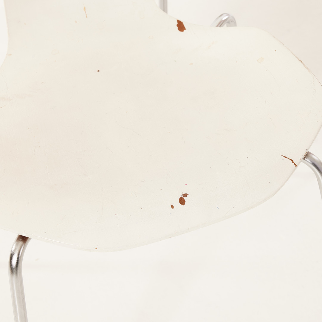 ARNE JACOBSEN. Stolar, 6 st, Fritz Hansen, modell 3103 Hammer Chair.