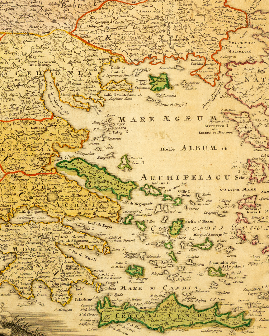 JOHANN BAPTISTA HOMANN (1664-1724). Karte des Verlaufs der Donau: Fluviorum in Europa principis Danubii cum adiacentibus Regnis.