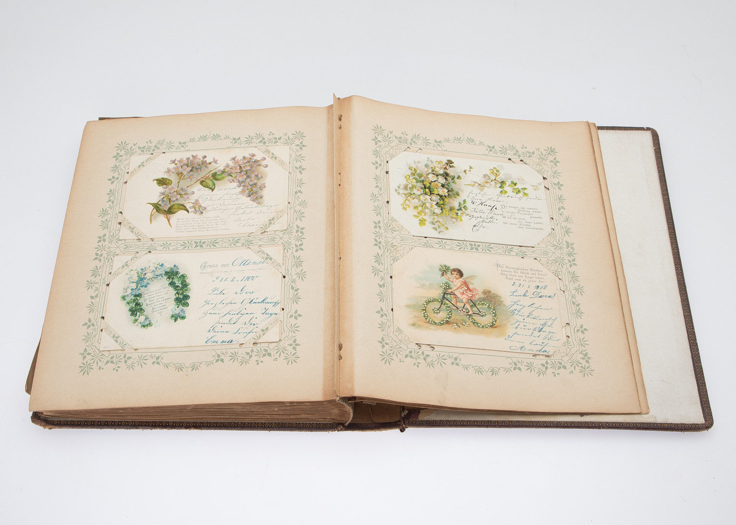 Postkartenalbum ´Grüsse von Nah und Fern`, Ende 19./Anfang 20. Jh.