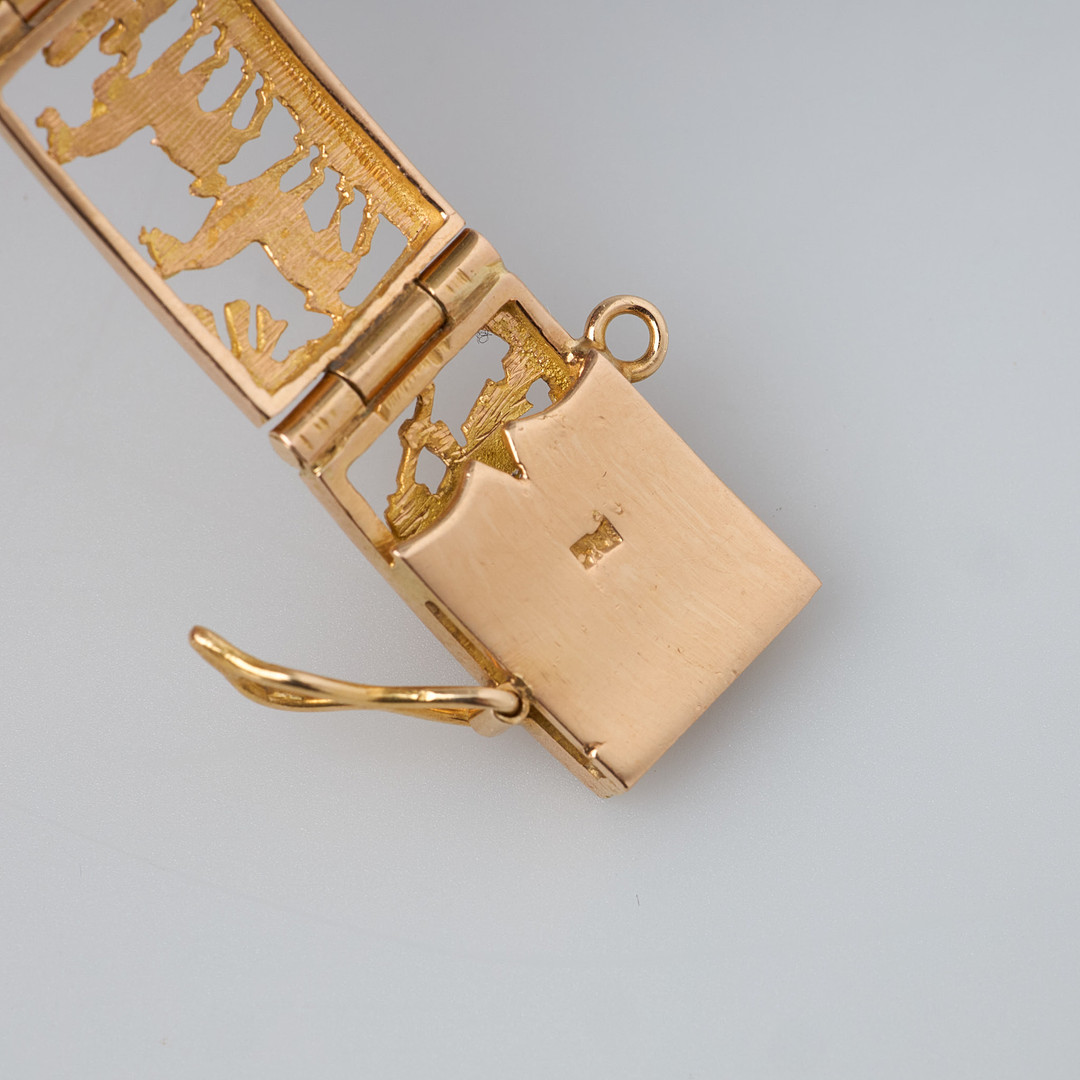 ARMBAND, 18K guld, Egypten.