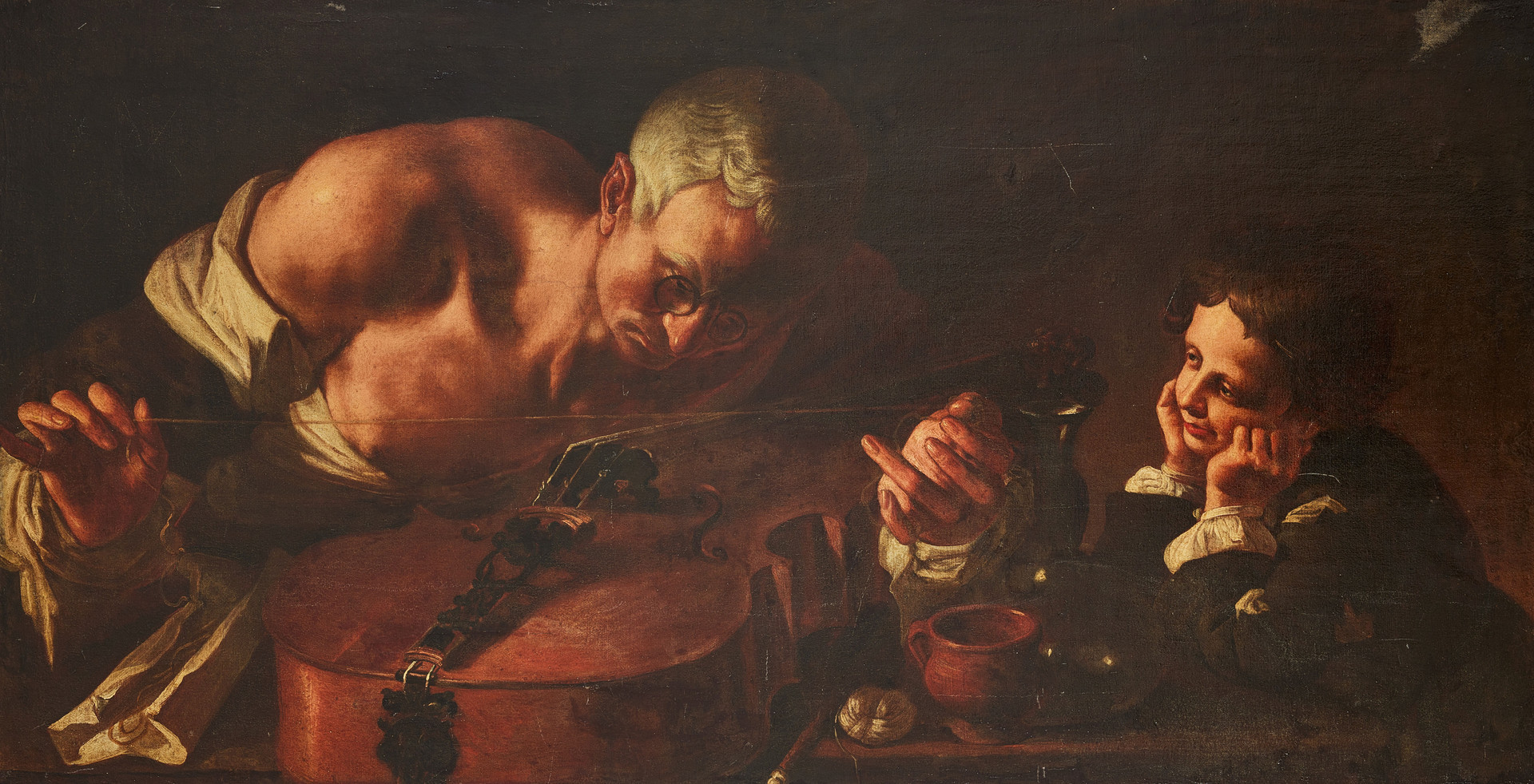 GIOVANNI DOMENICO LOMBARDI DI L’OMININO (ITALIEN, LUCCA, 1682-1751). Cellospelaren.