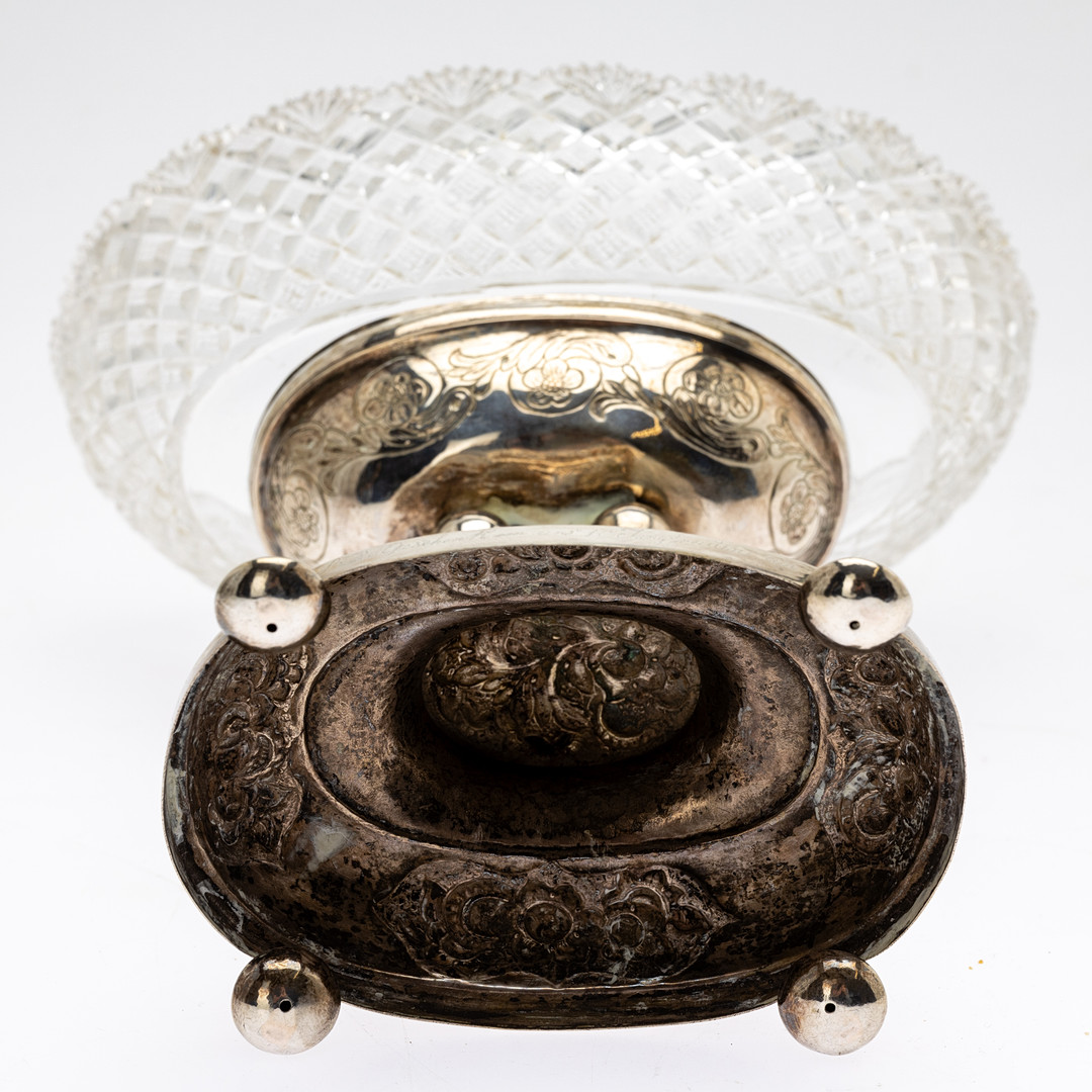 BÖDEWADT. Fußschale, Silber, Tondern 1. Hälfte 19. Jh.