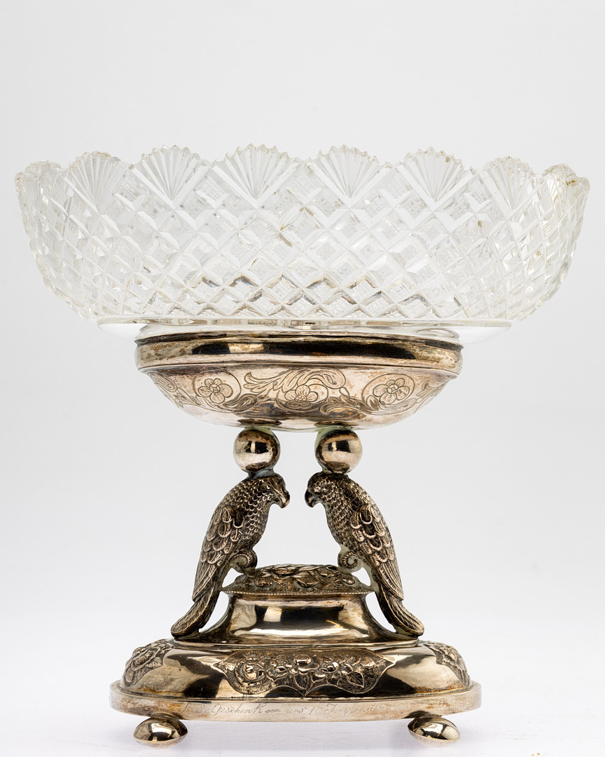 BÖDEWADT. Fußschale, Silber, Tondern 1. Hälfte 19. Jh.