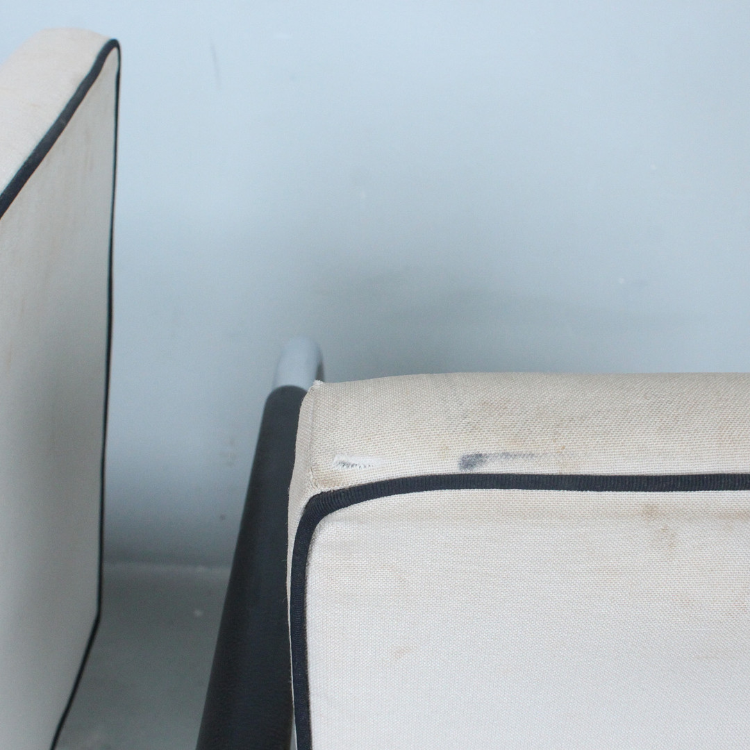 VITRA. Paar Freischwinger, Modell '' Visasoft ''.