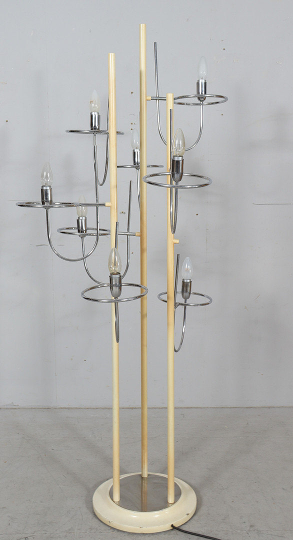 GINO SARFATTI. Zugeschrieben. Mid Century Stehleuchte/Stehlampe, Italien, 1960er Jahre.