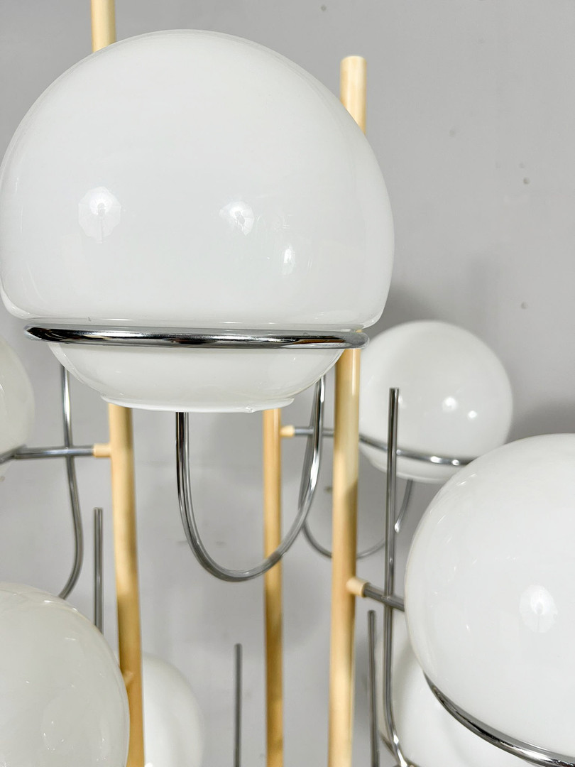 GINO SARFATTI. Zugeschrieben. Mid Century Stehleuchte/Stehlampe, Italien, 1960er Jahre.