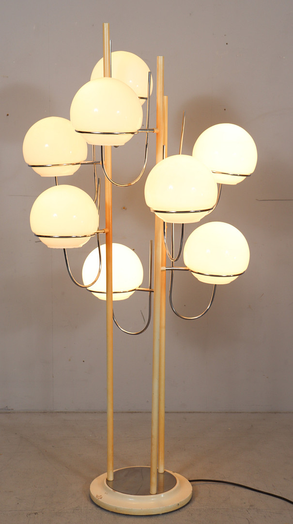 GINO SARFATTI. Zugeschrieben. Mid Century Stehleuchte/Stehlampe, Italien, 1960er Jahre.