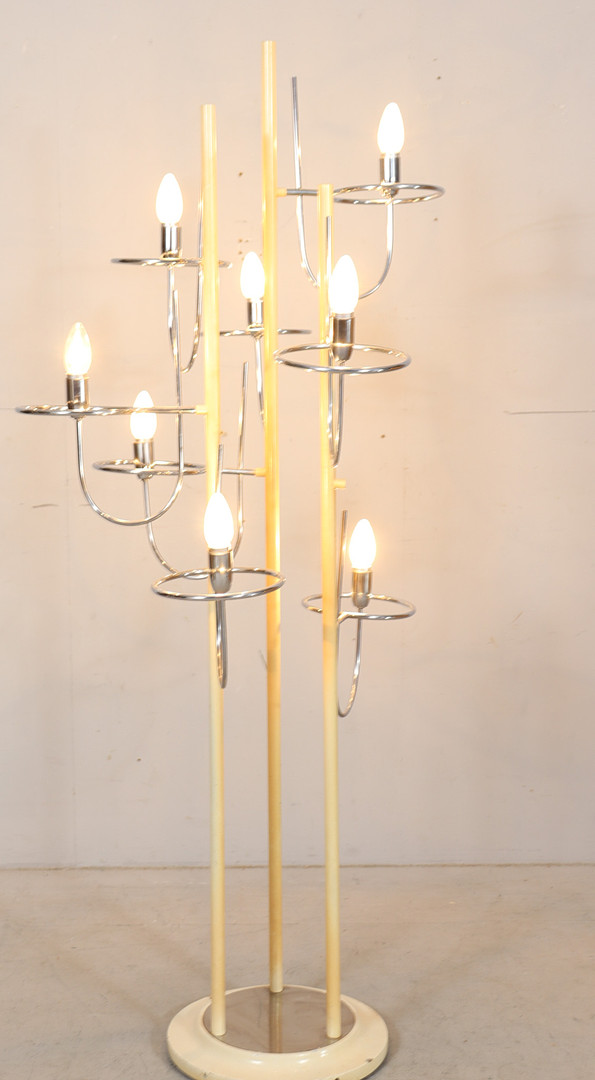 GINO SARFATTI. Zugeschrieben. Mid Century Stehleuchte/Stehlampe, Italien, 1960er Jahre.