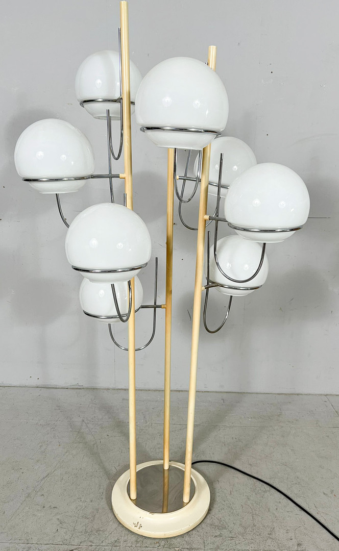 GINO SARFATTI. Zugeschrieben. Mid Century Stehleuchte/Stehlampe, Italien, 1960er Jahre.