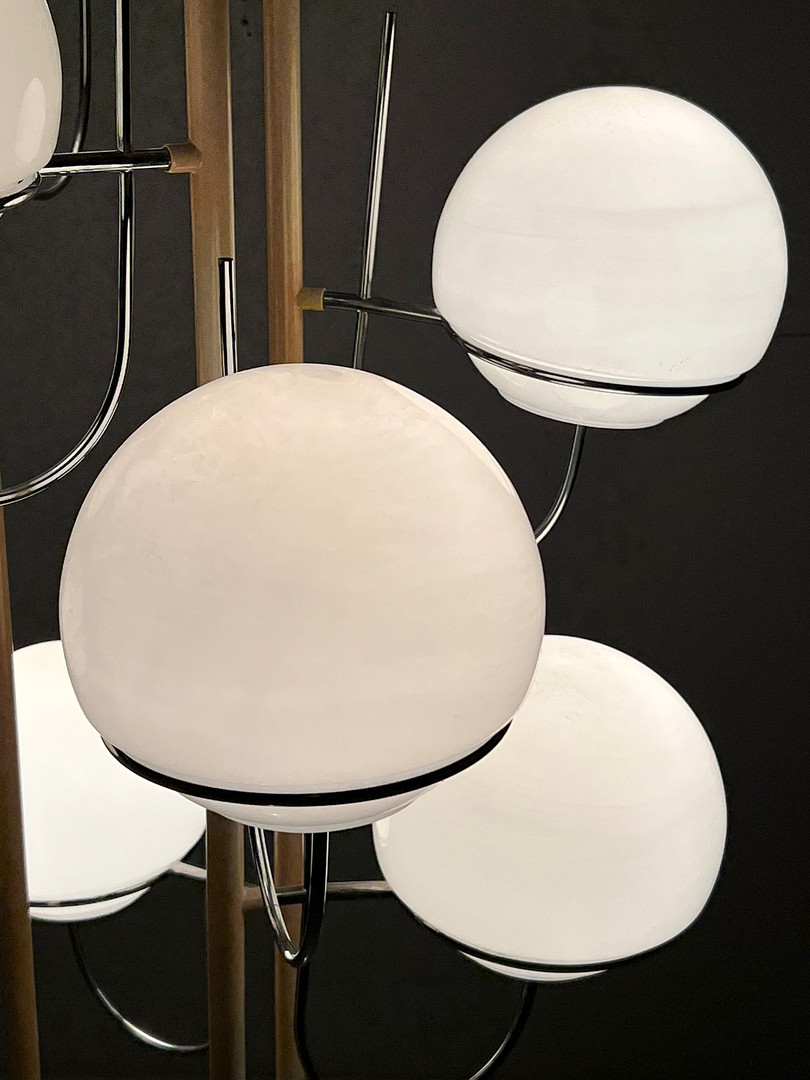 GINO SARFATTI. Zugeschrieben. Mid Century Stehleuchte/Stehlampe, Italien, 1960er Jahre.