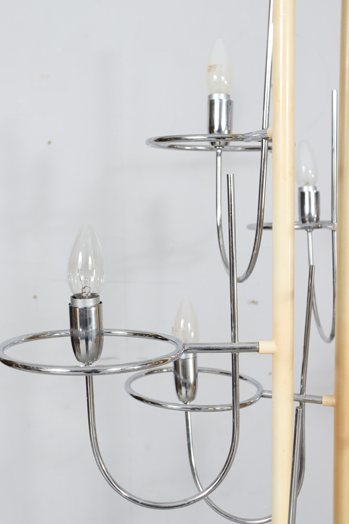 GINO SARFATTI. Zugeschrieben. Mid Century Stehleuchte/Stehlampe, Italien, 1960er Jahre.