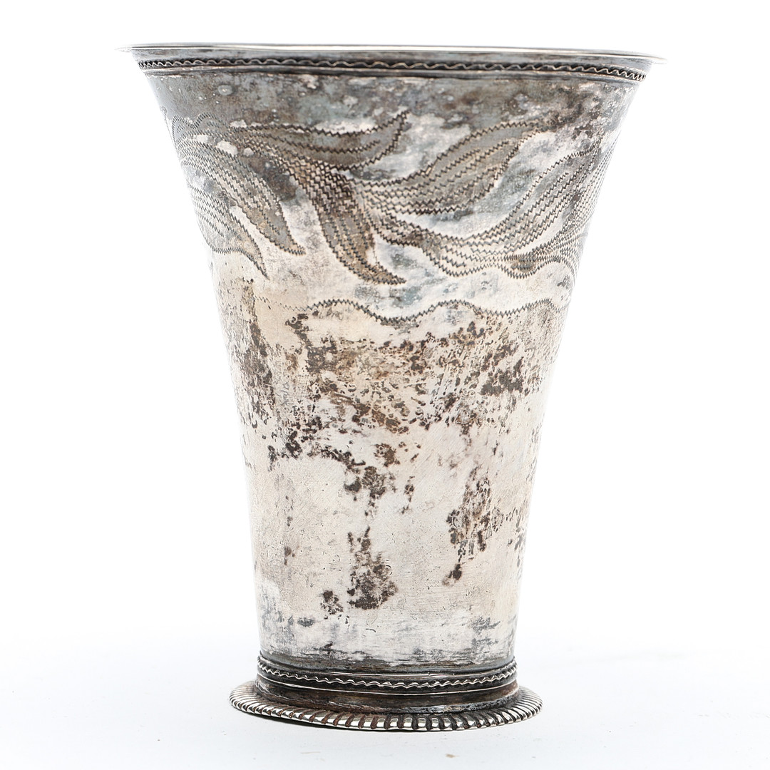 LARS CASTMAN (VERKSAM 1739-1784). BÄGARE, silver, Vimmerby, 1700-tal.