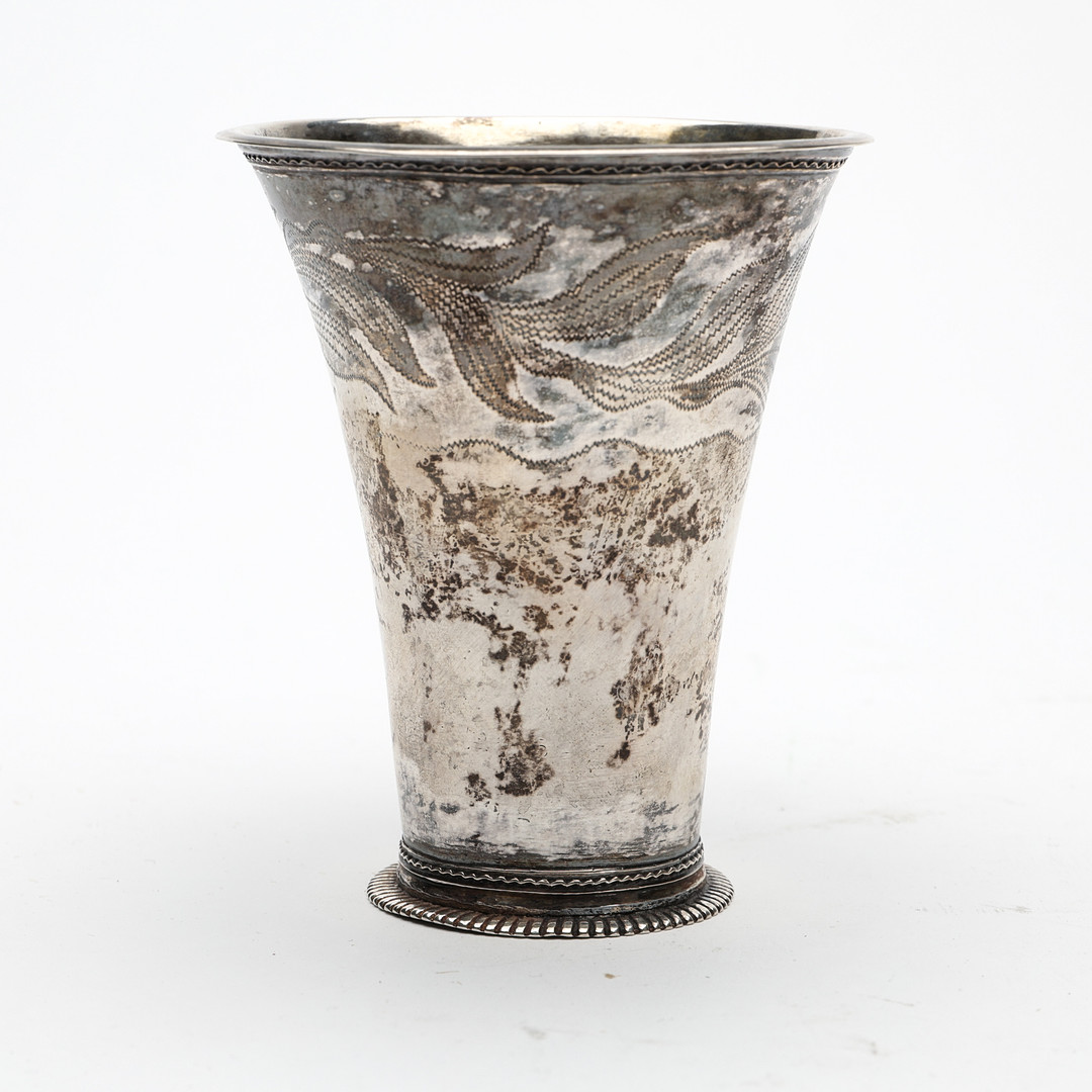 LARS CASTMAN (VERKSAM 1739-1784). BÄGARE, silver, Vimmerby, 1700-tal.