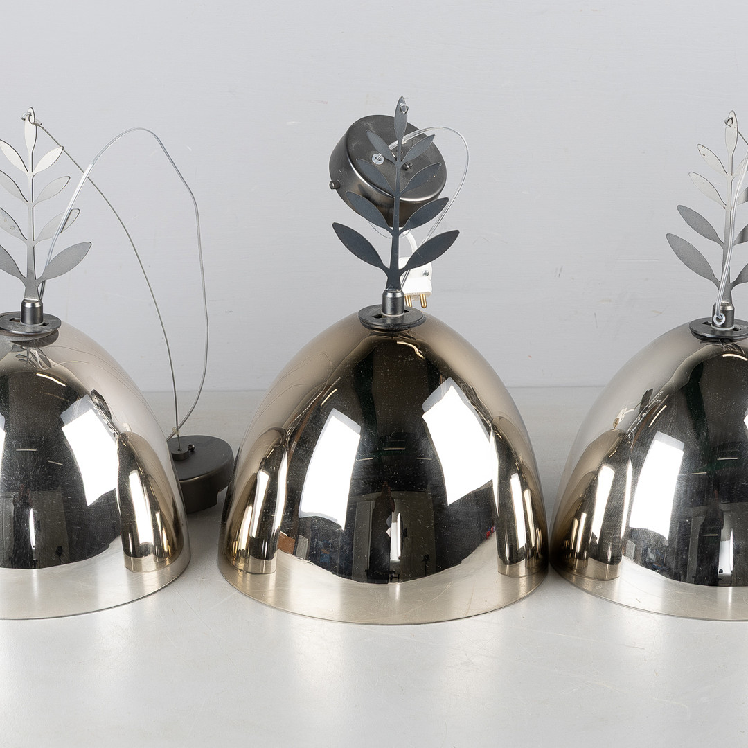 MICHELE DE LUCCHI & ALBERTO NASON. Taklampor, 3 stycken,