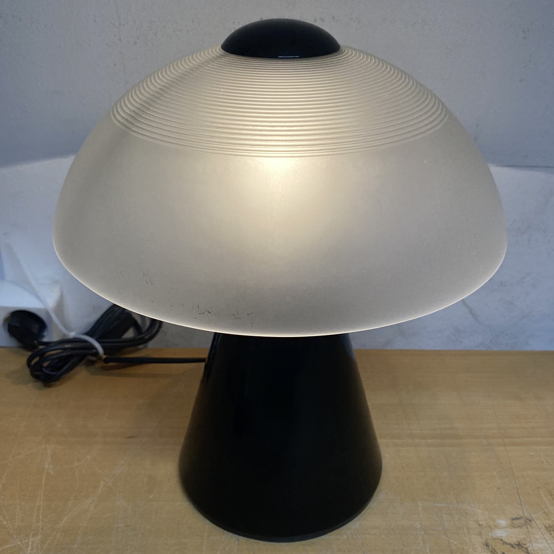 F. Fabbian. Tischleuchte, Murano Glas, Italien, 1970er Jahre.
