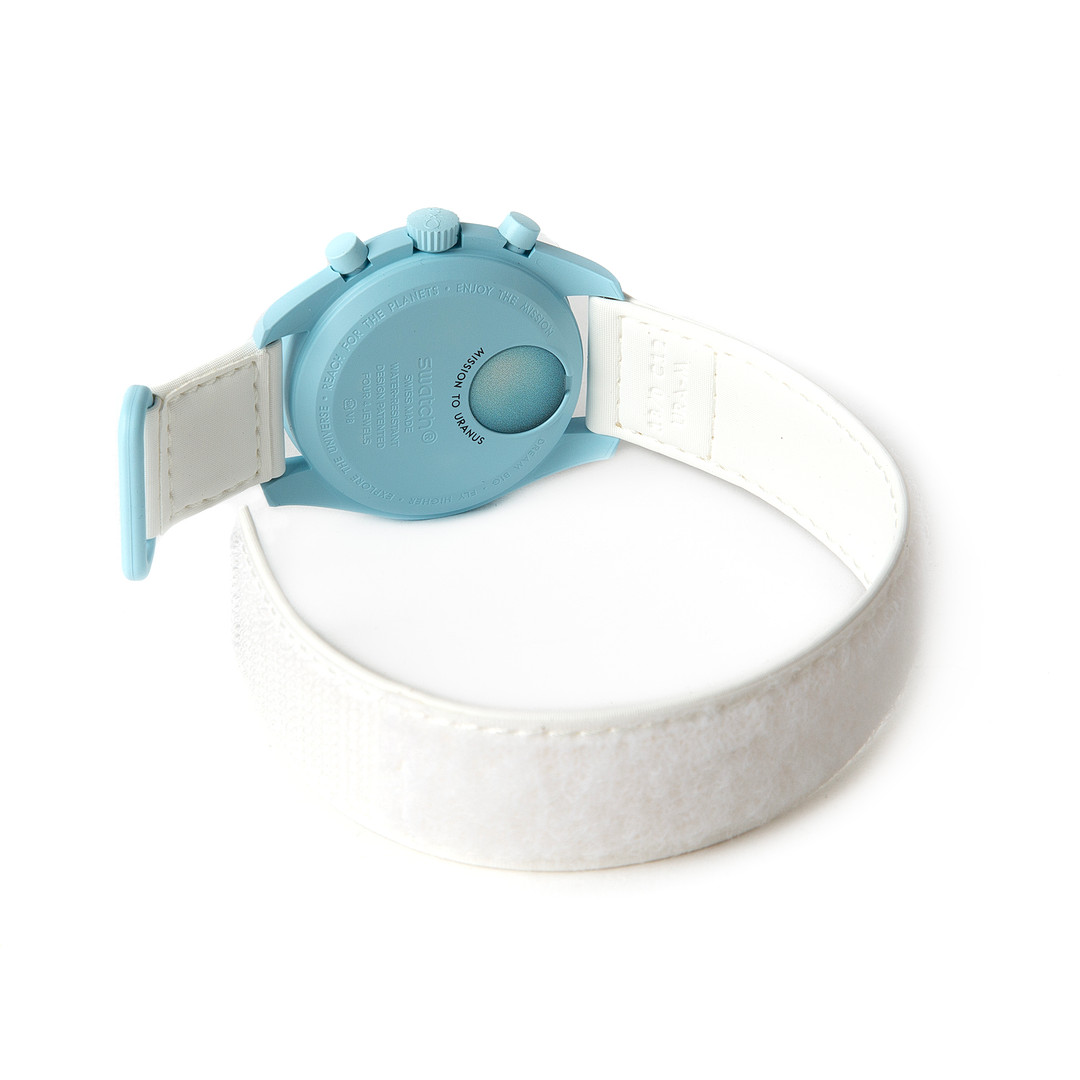 OMEGA X SWATCH, armbandsur, Mission to uranus, bioceramic, 2023.