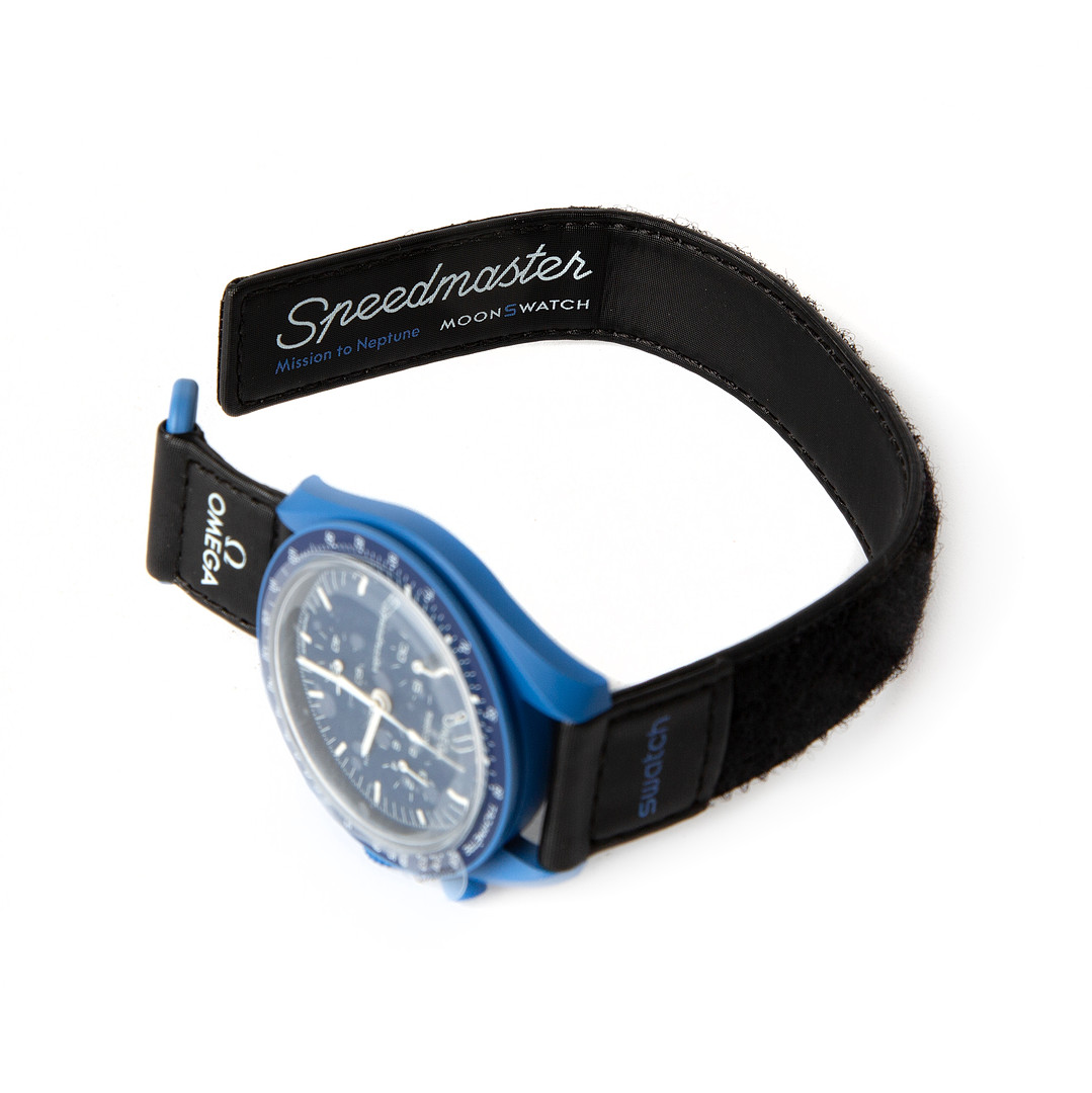 OMEGA X SWATCH, armbandsur, Mission to neptune, bioceramic, 2023.