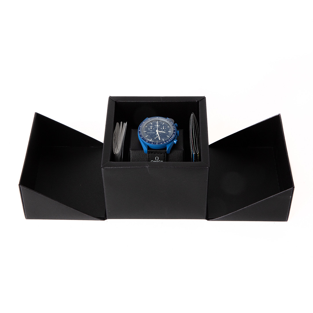 OMEGA X SWATCH, armbandsur, Mission to neptune, bioceramic, 2023.