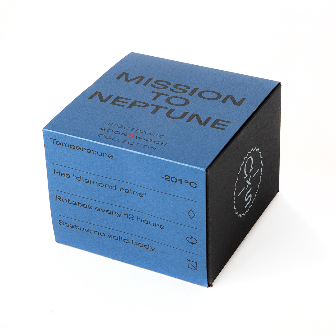 OMEGA X SWATCH, armbandsur, Mission to neptune, bioceramic, 2023.