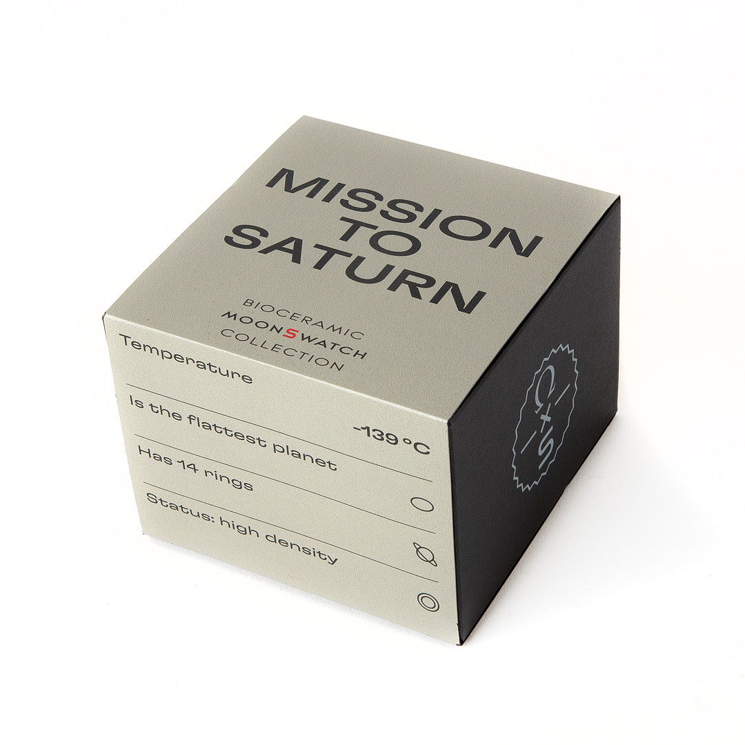 OMEGA X SWATCH, armbandsur, Mission to saturn, bioceramic, 2023.