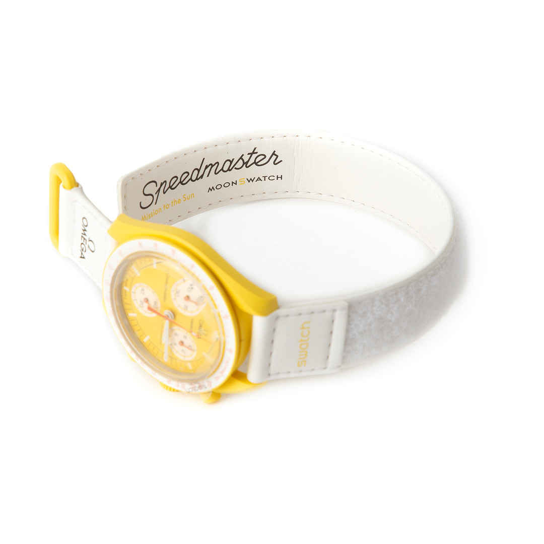 OMEGA X SWATCH, armbandsur, Mission to the sun, bioceramic, 2023.