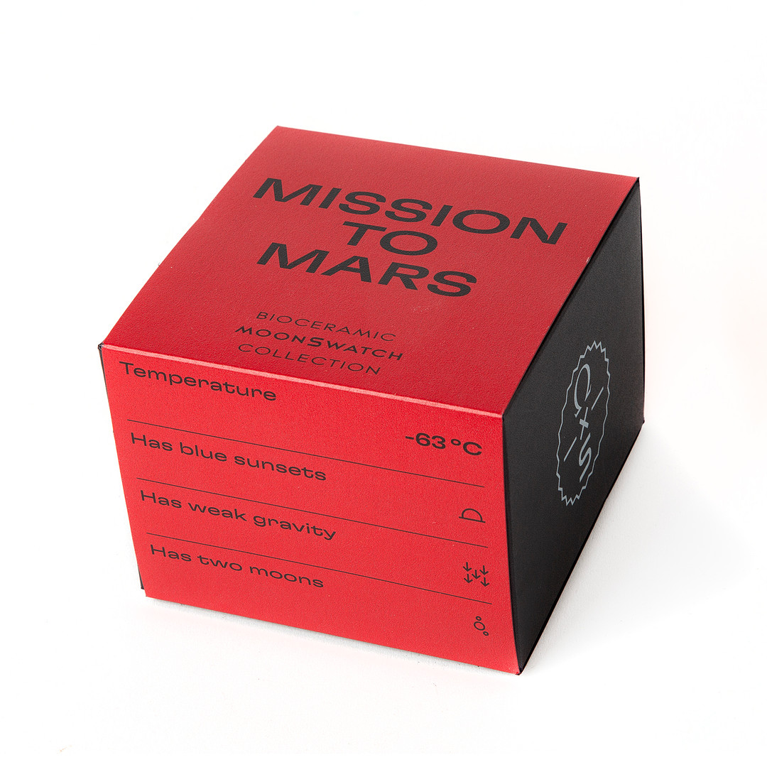 OMEGA X SWATCH, armbandsur, Mission to mars, bioceramic, 2023.