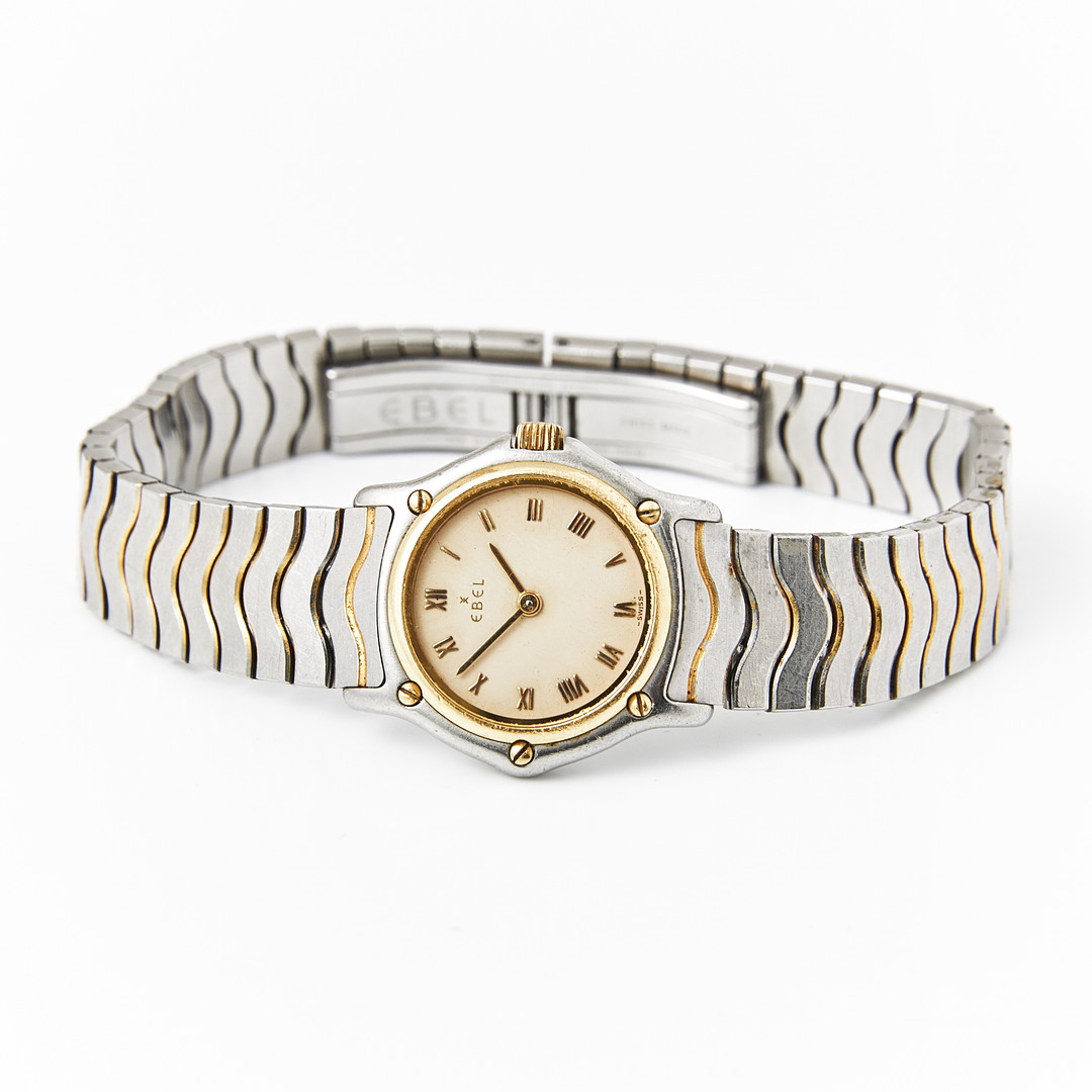 EBEL, damarmbandsur, Classic Wave, guld/stål.