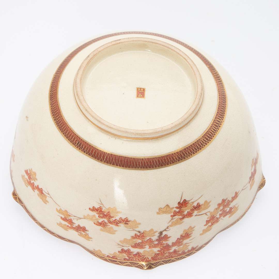 Japanische Schale / Kumme, Jahreszeit Herbst, Satsuma, Shōwa-Zeit (1926-1989).