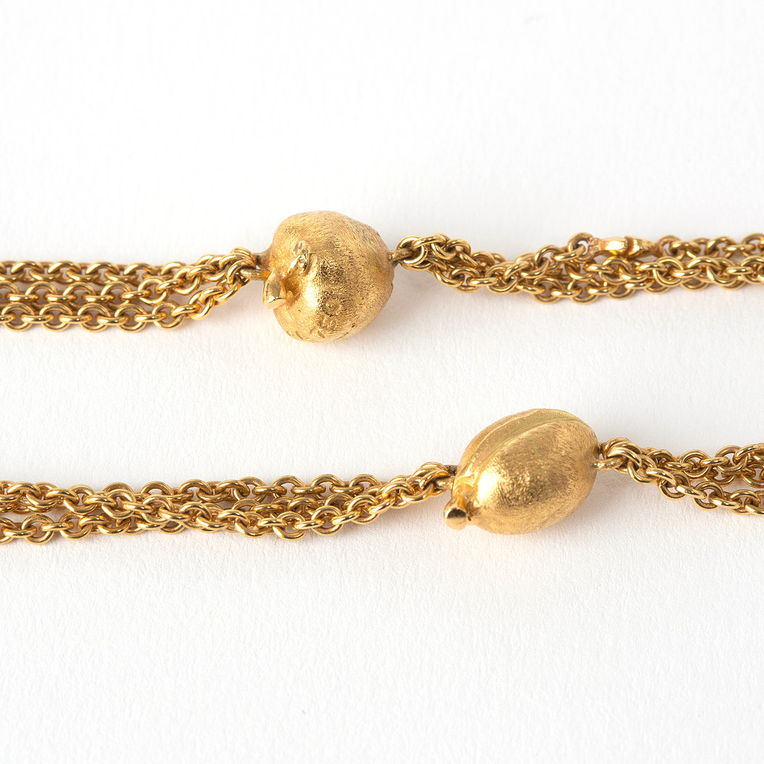 CHARLOTTE LYNGGAARD, collier, 18K guld och vitguld med briljantslipade diamanter.