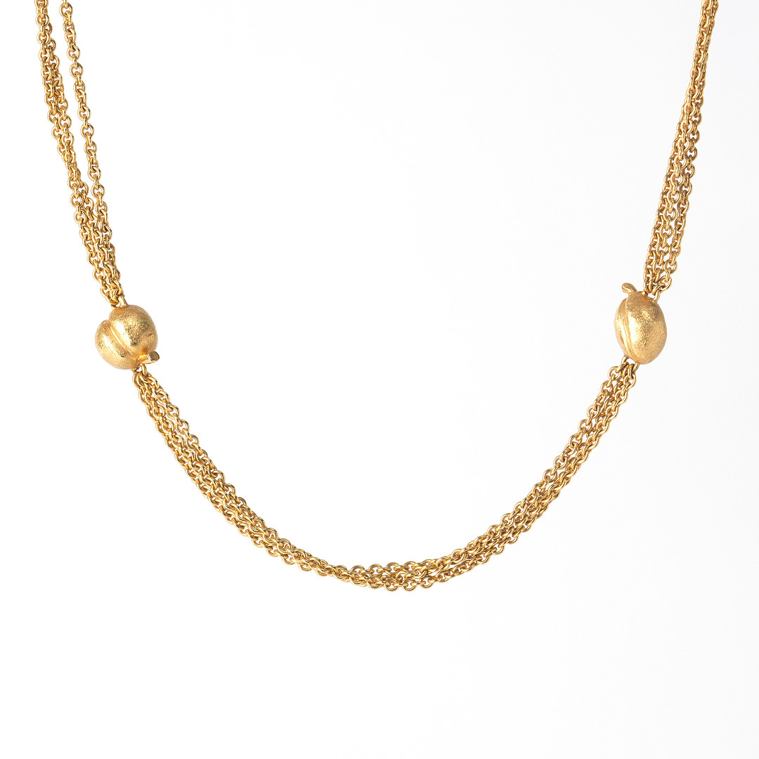 CHARLOTTE LYNGGAARD, collier, 18K guld och vitguld med briljantslipade diamanter.