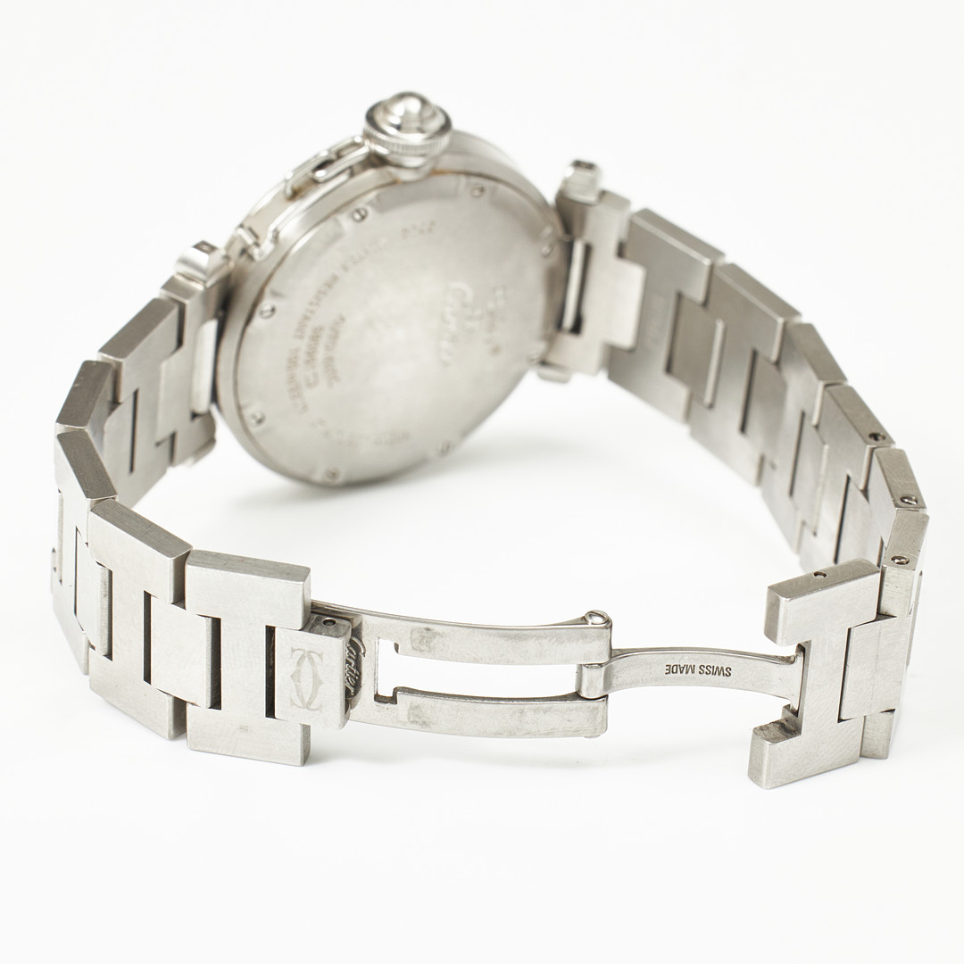 CARTIER, armbandsur, Pasha, stål.