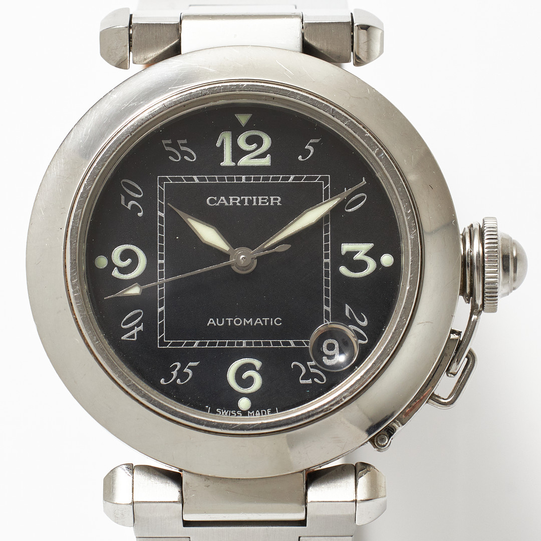 CARTIER, armbandsur, Pasha, stål.