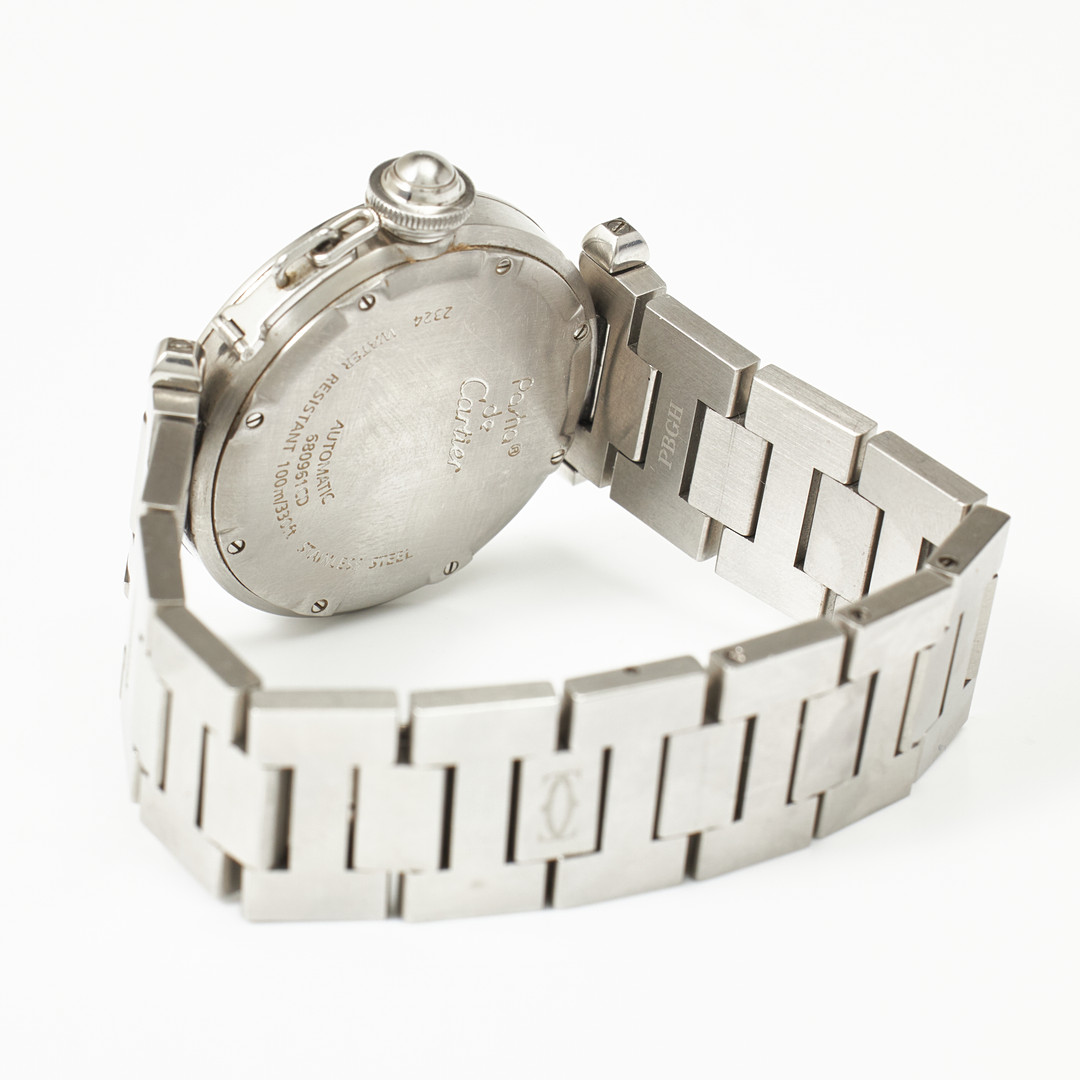 CARTIER, armbandsur, Pasha, stål.