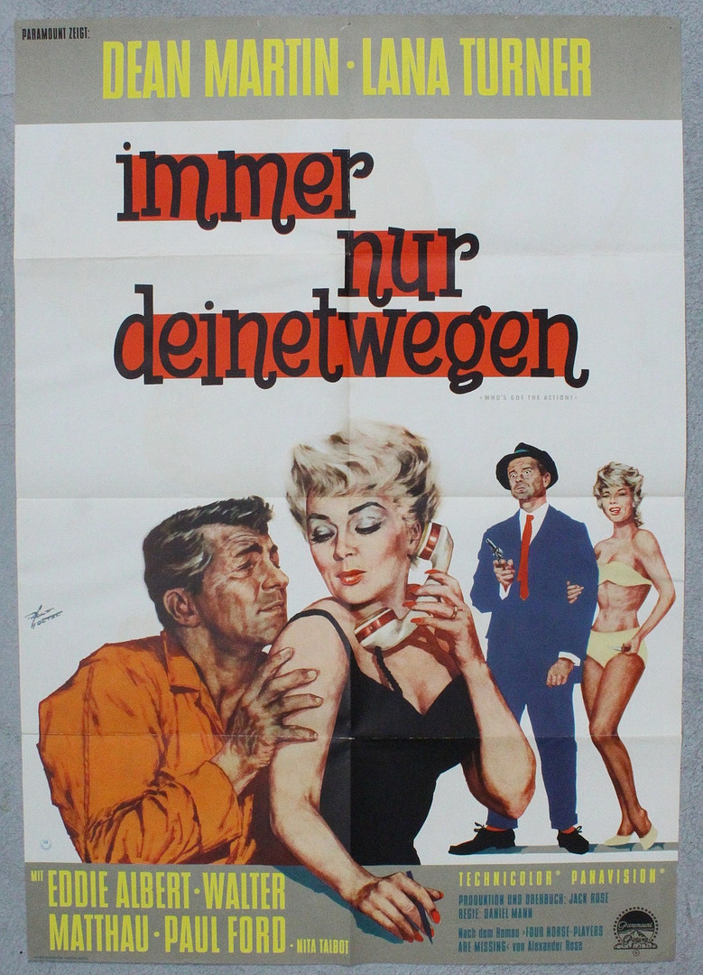 'Tanz auf Dem Vulkan', Deutschland, 1938 und 'Immer nur deinetwegen', USA, 1962, deutsche Filmplakate.