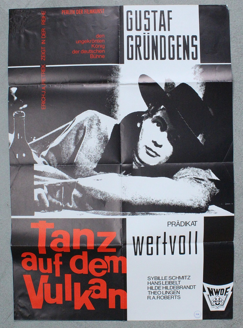 'Tanz auf Dem Vulkan', Deutschland, 1938 und 'Immer nur deinetwegen', USA, 1962, deutsche Filmplakate.