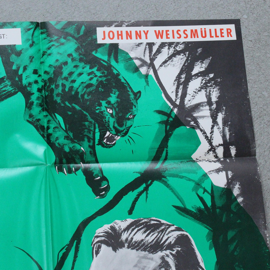 'Tarzan und das Leopardenweib' und 'Tarzan und die Amazonen', Filmplakate der Wiederaufführungen.