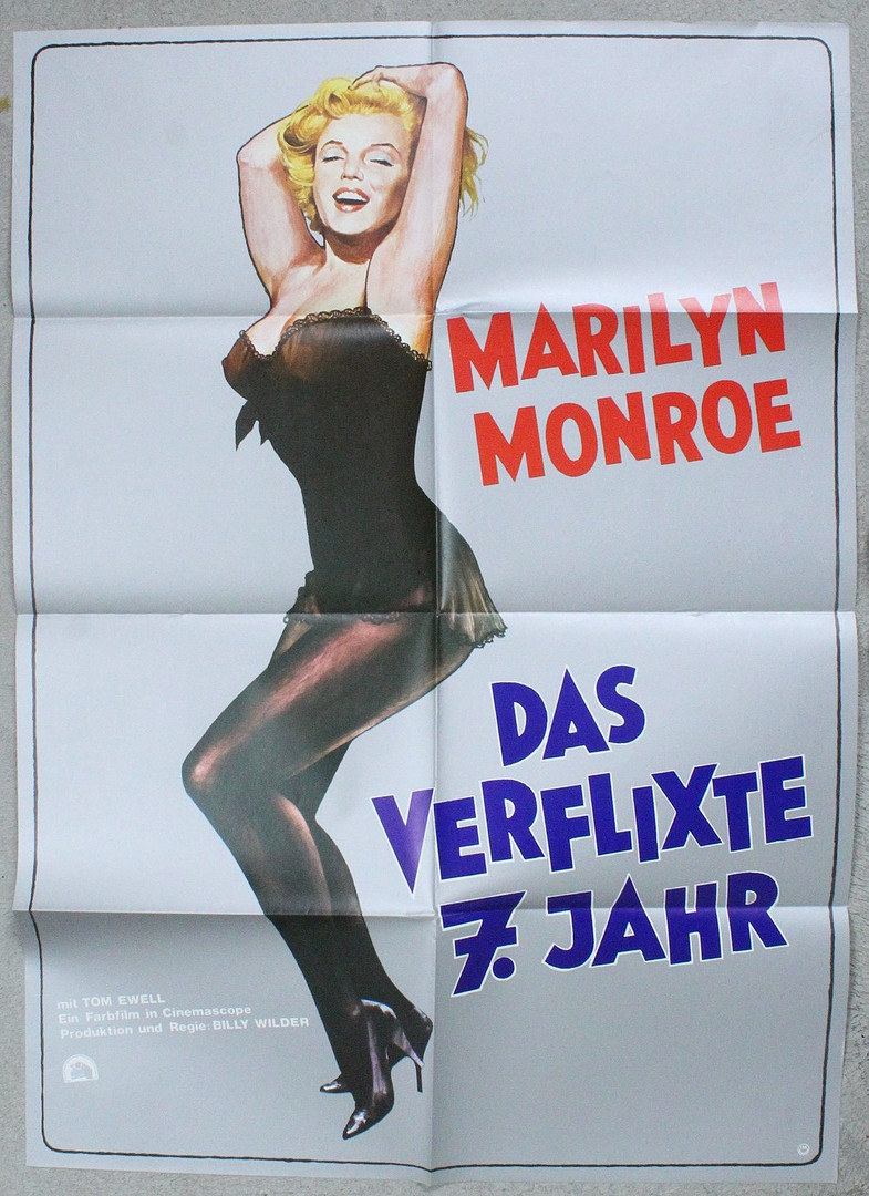 Deutsche Filmplakate - 'Die oberen Zehntausend', 'Picknick', 'Das verflixte 7. Jahr' und 'Dschingis Khan'.