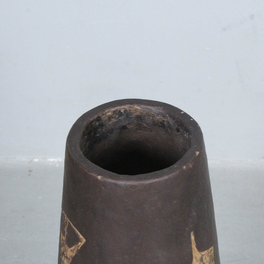 Große Künstlervase / Bodenvase der 1970er Jahre.