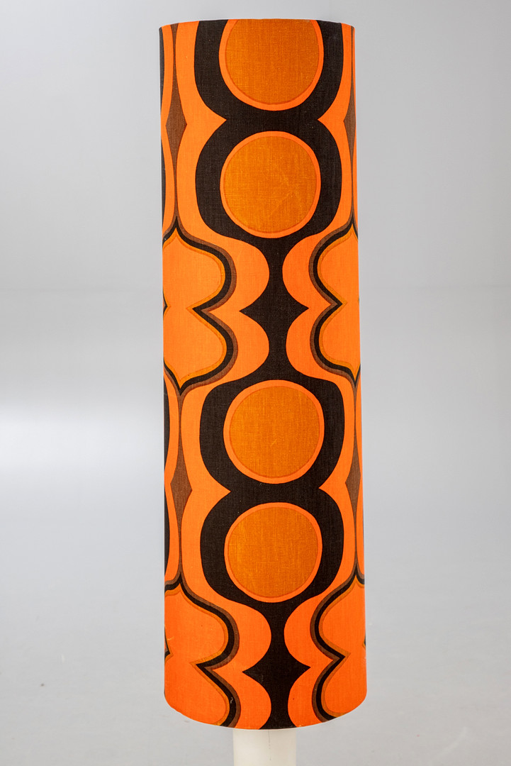 Stehlampe mit Glasfuß, 1970er Jahre.