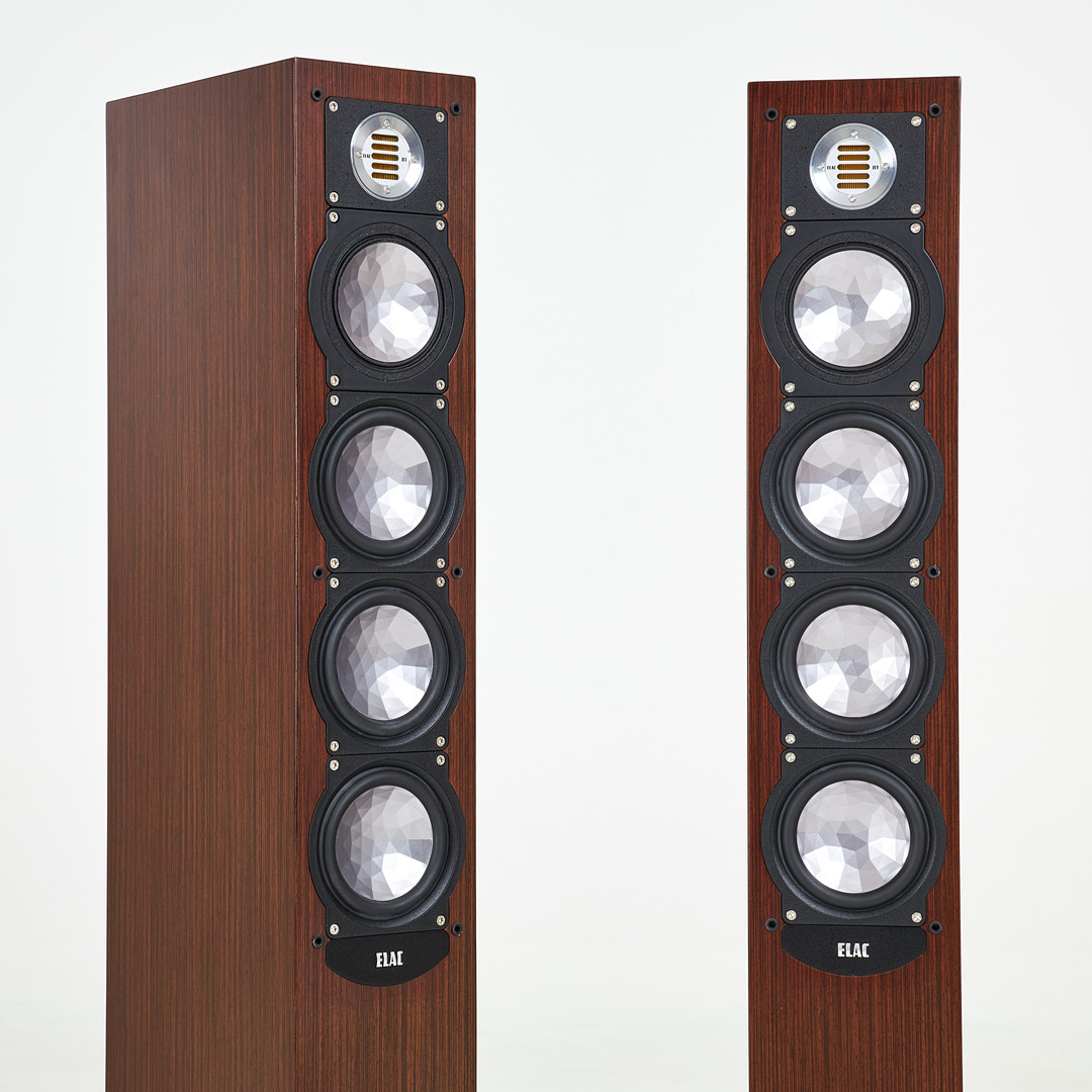 HÖGTALARE, 1 par, Elac FS248, finish Mocha veneer, omkring 2010.