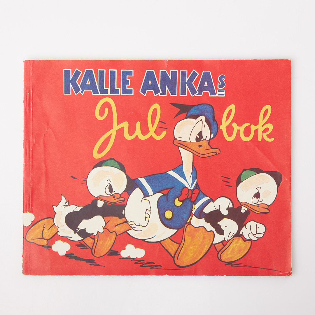 KALLE ANKAS JULBOK, 1942, Walt Disney, Åhlén & Åkerlunds förlag, Albert Bonnier, Stockholm.
