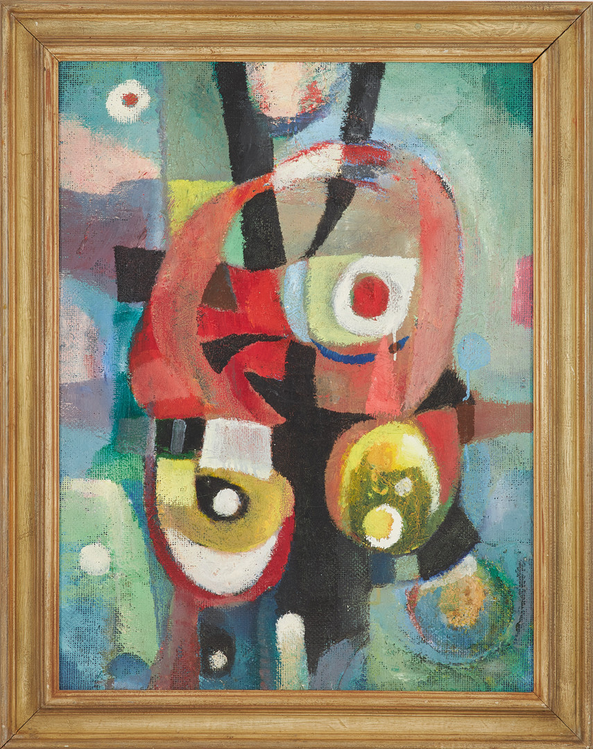 LARS LINDH (1918-2002). olja på pannå, figurkomposition, ej signerad, a tergo intygad.
