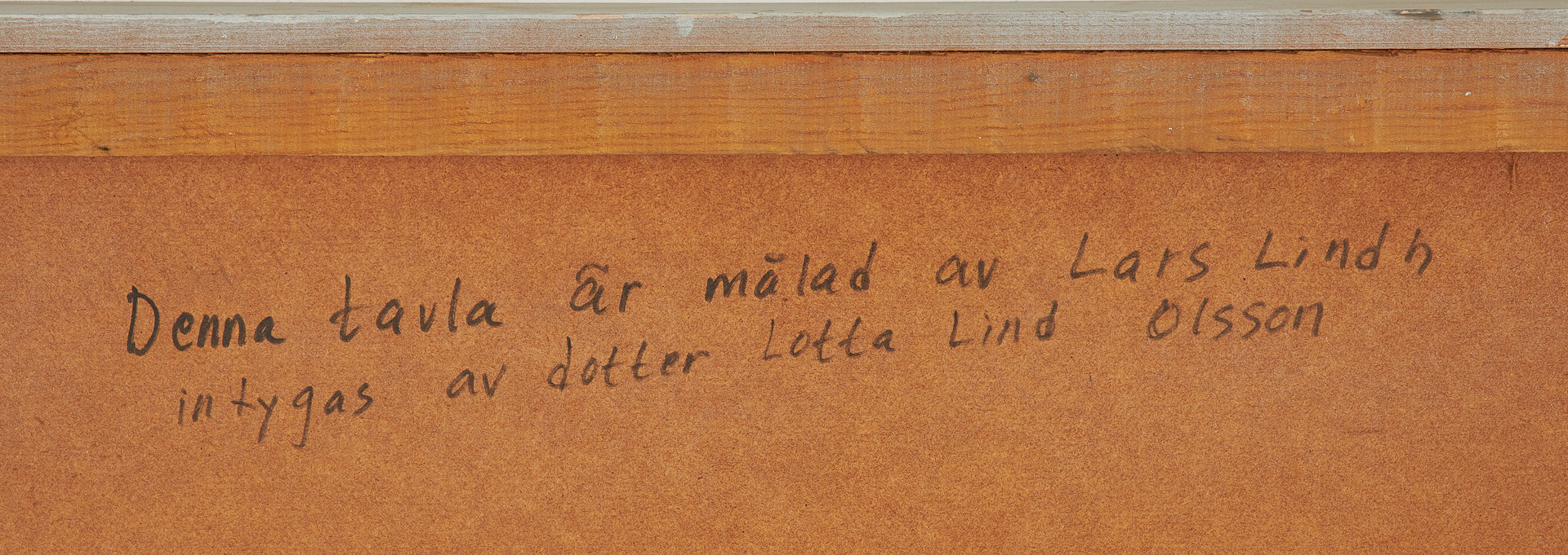 LARS LINDH (1918-2002). olja på pannå, abstrakt komposition, ej signerad, a tergo intygad.