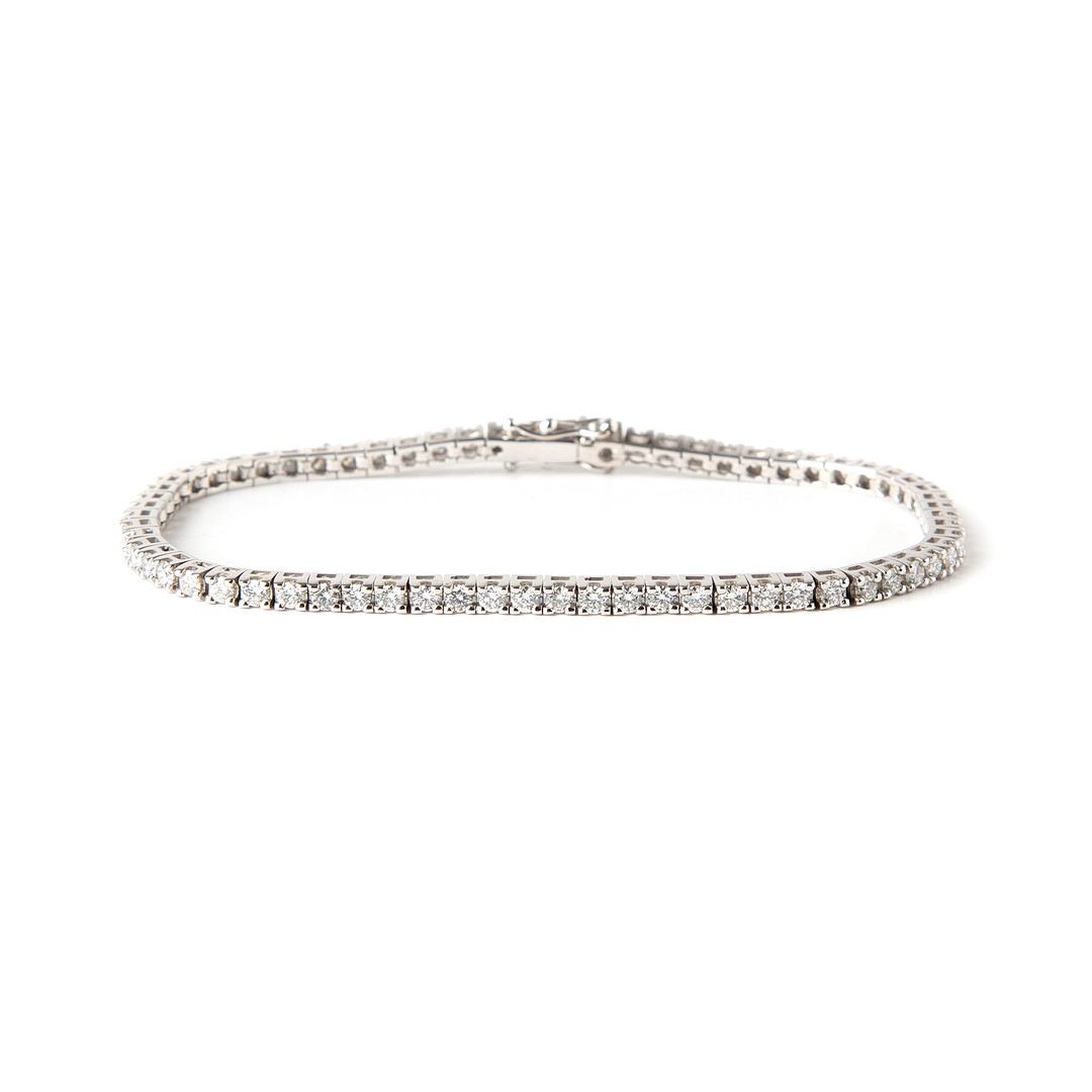 ARMBAND, 18K vitguld med briljantslipade diamanter totalt 2.45 ct.